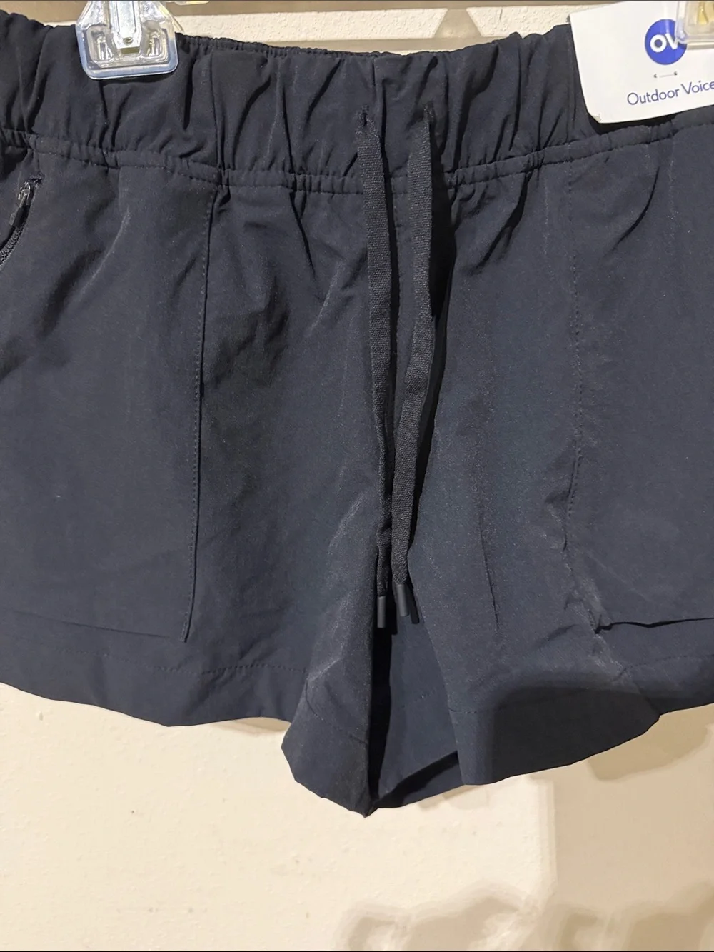 NWT Outdoor Voices Black RekTrek Shorts